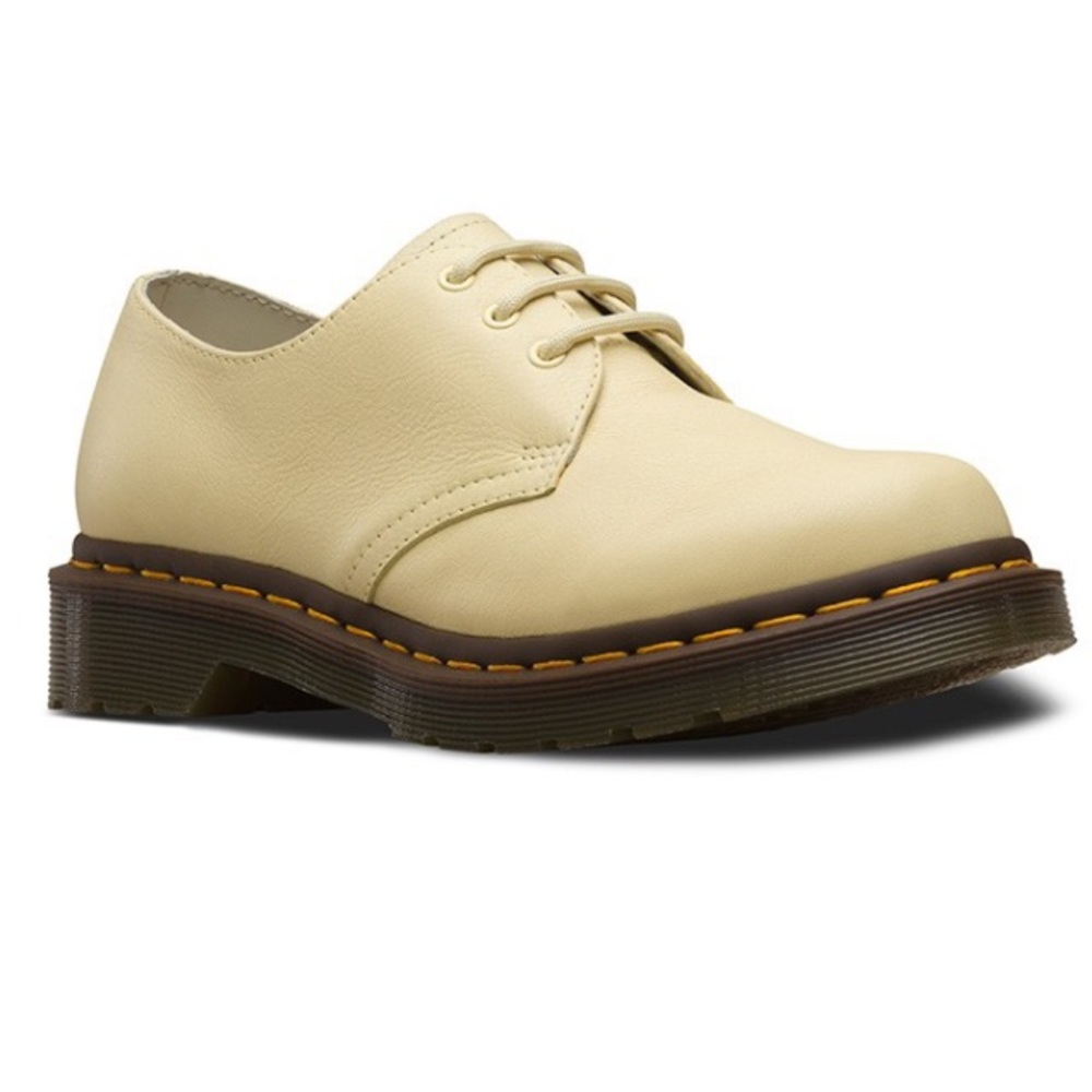 Dr. Martens Cream Leather Women's Shoes